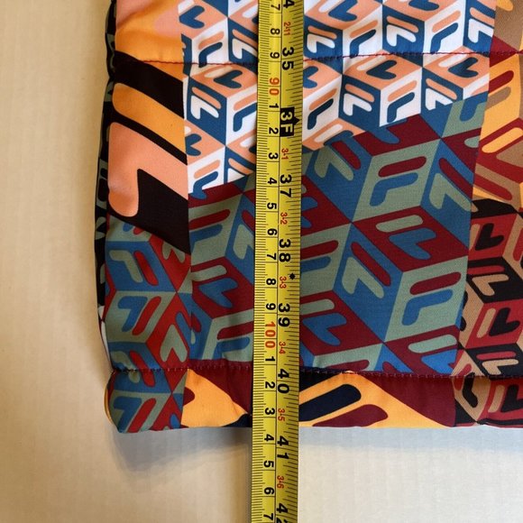 Fila Sz M Joanna Allover Print Coat/Jacket/Puffer Long Celebratory - Picture 5 of 16